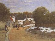 First Snow at Louveciennes Alfred Sisley